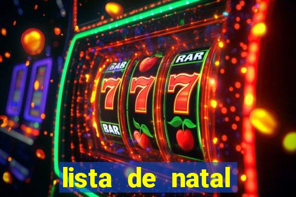 lista de natal para imprimir